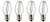 4-Pack Light Bulbs 15W for Scentsy Plug-In Warmer wax diffuser 15 Watt 120 Volts