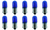 Box of 10 #44B (#44 Blue) Lamp Auto Bulb Automotive Lightbulb, 6.3V, 1.58W, BA9s