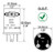 3-Prong Thermal Turn Signal Flasher Relay TF550, Three Pin Round, 14 Amps
