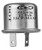 2-Prong Thermal Turn Signal Flasher Relay TF552/536, Two Pins, Round, 14 Amps
