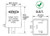 3-Prong LED Compatible Turn Signal Flasher Relay EF34L, Three Pin Square, 12 Amp
