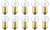 Box of 10 #455 Blinking Lamp Bulb Flashing Lightbulbs 6.5V 3.25W 0.5A
