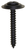 Tapping Screw #6 x 1", Phillips Oval Head, AB, Black Phosphate, Bulk (Qty: 5000)