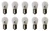 NARVA 17411 Bulbs, 12V, 15W, BA15s