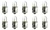 Box of 10 #3899 Lamp Auto Bulb Automotive Lightbulb 24V, 3W, BA7s