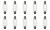 Box of 10 #6461 Lamp Auto Bulb Automotive Lightbulb Festoon 12 Volt, 10 Watt