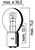 Scooter Bulb #3939 - 12V, 35/35W, BA20d (Bosch-Style) S2 Floesser Germany