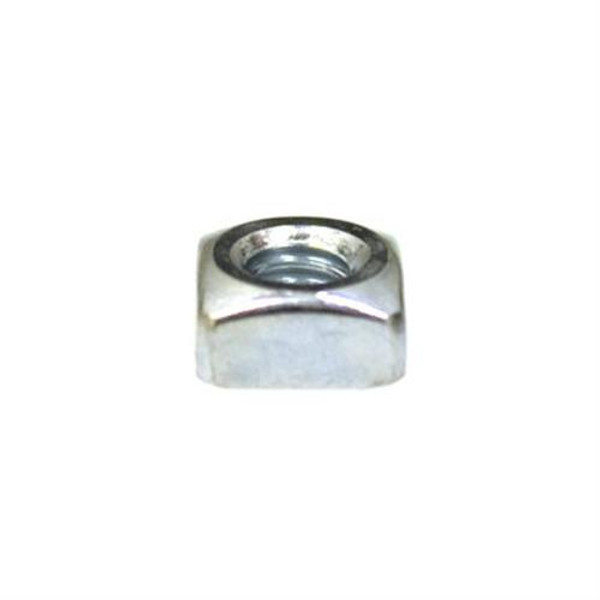 Square Nut, 1/4"-20 Thread, Bright Zinc (Qty: 100)