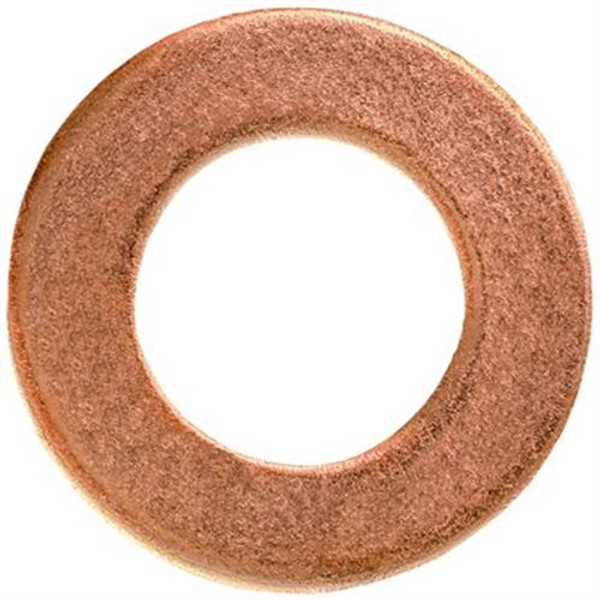 Copper Oil Drain Gasket, M12 x M22, 12mm IDm 22.28mm OD, 1.5mm Thick (Qty: 15)