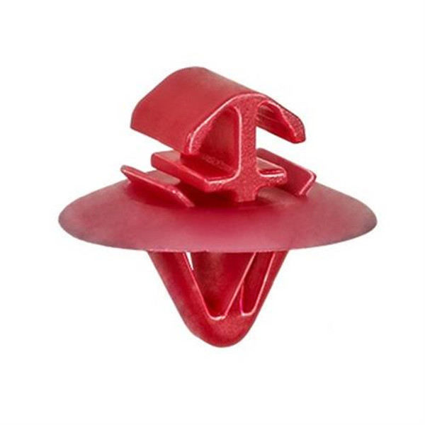 Moulding Clip, Red Nylon, for Renault / Dacia 77-03-077-421 (Qty: 25)