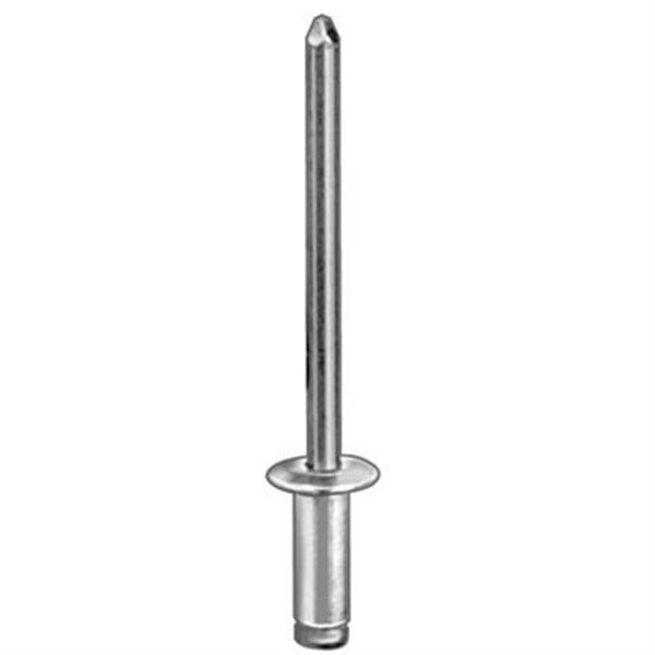 Aluminum/Steel Pan-L Rivets, 3/16" Shank x 3/8", Dome 3/8" Flange (Qty: 1000)