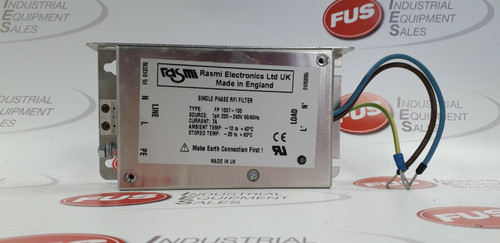 RASMI Electronics Single Phase RFI Filter TYPE: FP 1007-100 (UL)