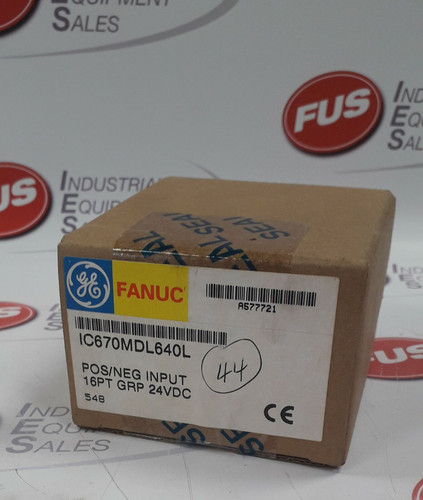 GE FANUC IC670MDL640L POS/NEG Input 16PT GRP 24VDC (Sealed box)