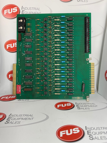 Cincinatti 35313561A Input Card, 24 VDC, 10 Milliamp, green circuit board with gold connectors.