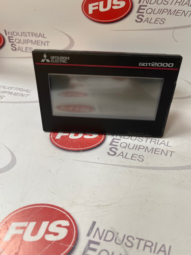 Mitsubishi GT2103-PMBD Graphic Operation Terminal, black, with GOT2000 series label and blank screen display.