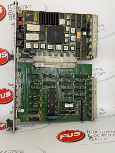 Pressco 8134-EK-05-00 REV B Communication Board by 408, green circuit board with various components.