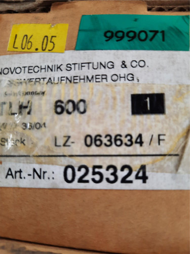 Novottechnik TLH 600 Position Transducer (New, Sealed Box)