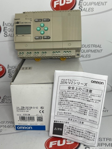 Omron ZEN-20C1DR-D-V2 Programmable Relay - SOLD TO EU AUTOMATION