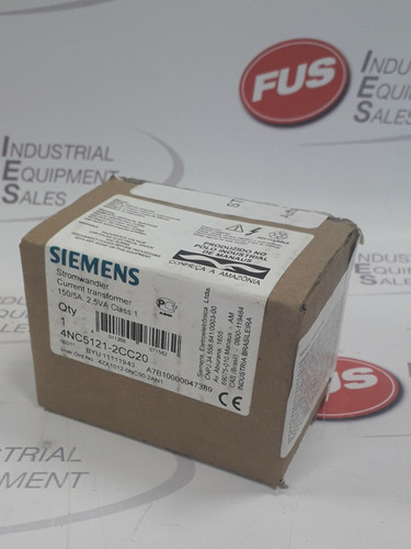 Siemens 4NC5121-2CC20 Current Transformer 150/5A 2.5VA (Sealed Box)