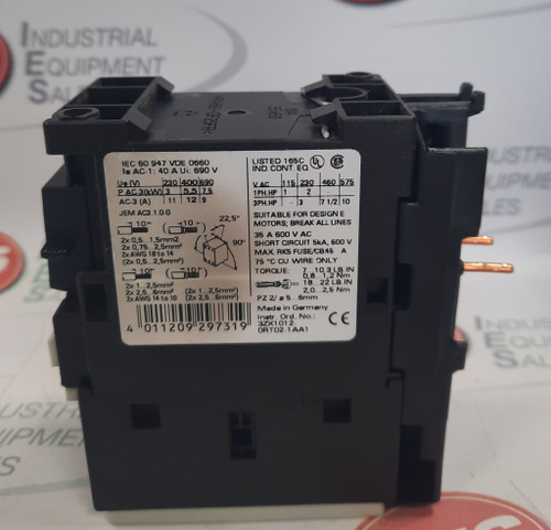Siemens 3RT1024-1K Contactor