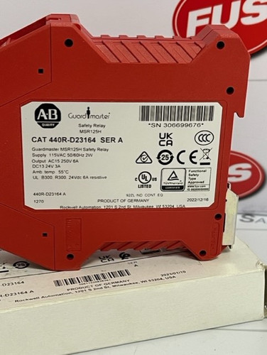 Allen Bradley 440R-D23164 Guardmaster MSR125H Safety Relay  