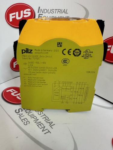 Pilz s5 C 24 VDC 2n/o 2n/ot Safety Relay 751105