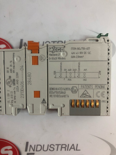 WAGO 750-457 Channel analog input Module