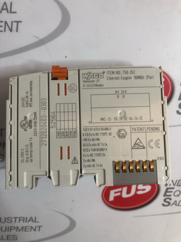 WAGO 750-352 ETHERNET COUPLER