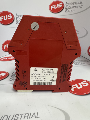 IDEM SEU-TD-1 Safety Relay Expansion Module Id-No: 472965 AC/DC 24V