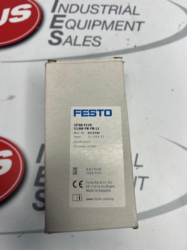 FESTO SPAN-P10R-G18M-PN-PN-L1 PRESSURE SENSOR