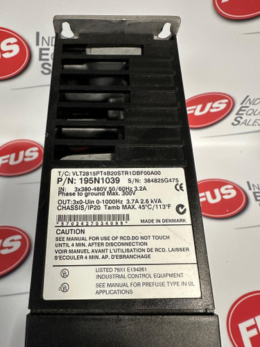 DANFOSS VLT2815PT4B20STR1DBF00A00 / 195N1039 Inverter