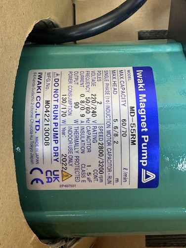 IWAKI MD-55RM Magnet Pump, 220-240V