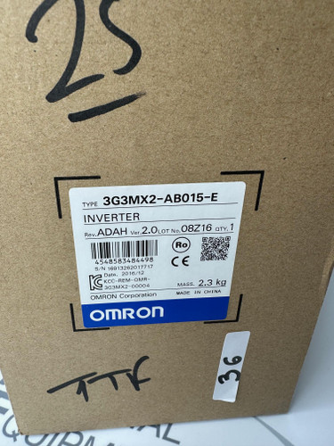 OMRON 3G3MX2-AB015-E Inverter, 200V, 1Ph, Unused Original Packaging