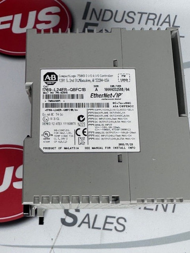 Allen Bradley 1769-L24ER-QBFC1B CompactLogix Controller