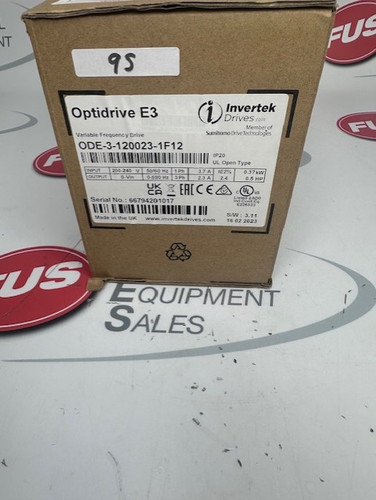 Optidrive E3 ODE-3-120023-1F12 Inverter Drive, Invertek Drives