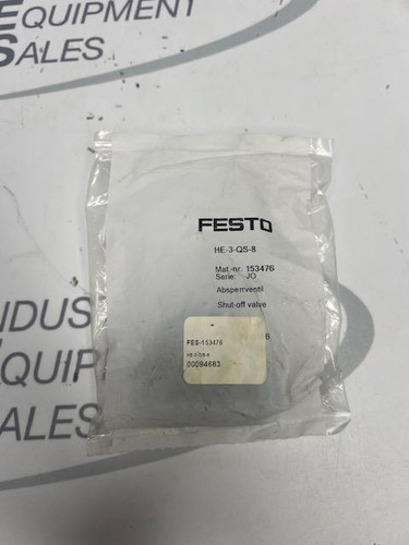 FESTO HE-3-QS-8 SHUT-OFF VALVE