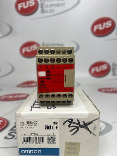 OMRON G9SA-301 SAFETY RELAY UNIT