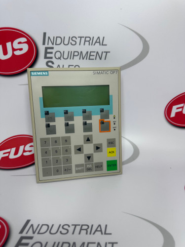 SIEMENS 6AV3 607-1JC20-0AX1 OP 7-P Operator Panel