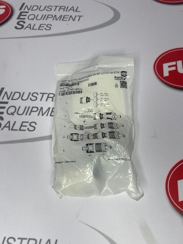 HARTING M12-CC-SCR-PUSH-I-5P-LCOD-M-STR High-quality industrial automation spare parts for machine maintenance and repair.