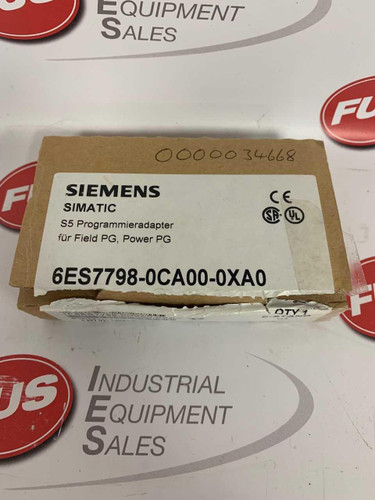 Siemens 6ES7798-0CA00-0XA0 Programme Adaptor for Field PG Unused