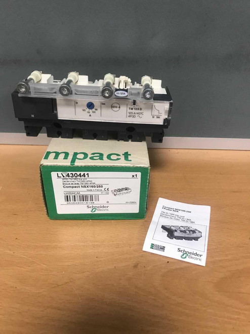 Schneider TM125D Trip Unit, Compact NSX160/250, 125A, UNUSED