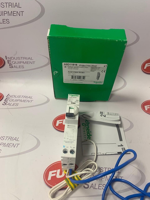 Schneider A9D11816 1P+Ns-C16A-30mA RCCB with Overcurrent Protection