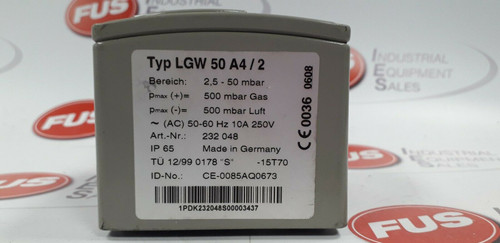 DUNGS Typ LGW 50 A2 / 2 Pressure Switch 2.5-50 mbar