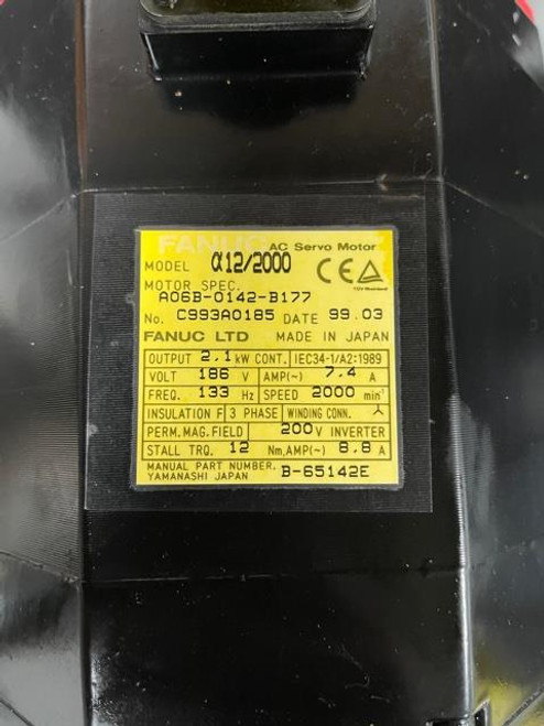 FANUC A06B-0142-B177 Servo Motor