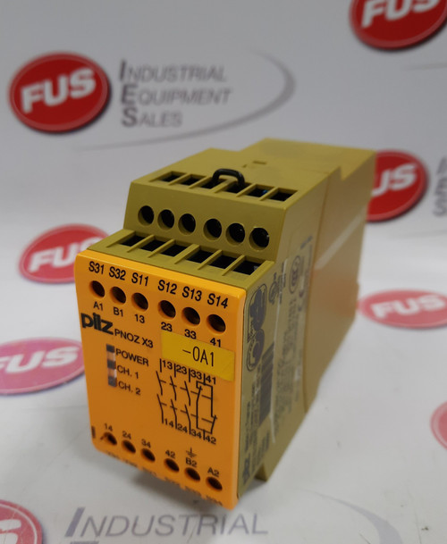 Pilz PNOZ s6.1 24VDC 3n/o 1n/c Safety Relay - FUS Industrial