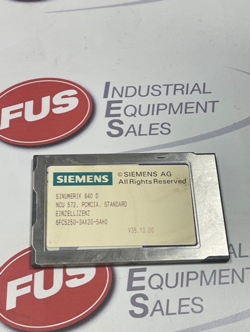 Siemens 6FC5250-3AX20-5AH0 NCU 572 PCMCIA Standard Card