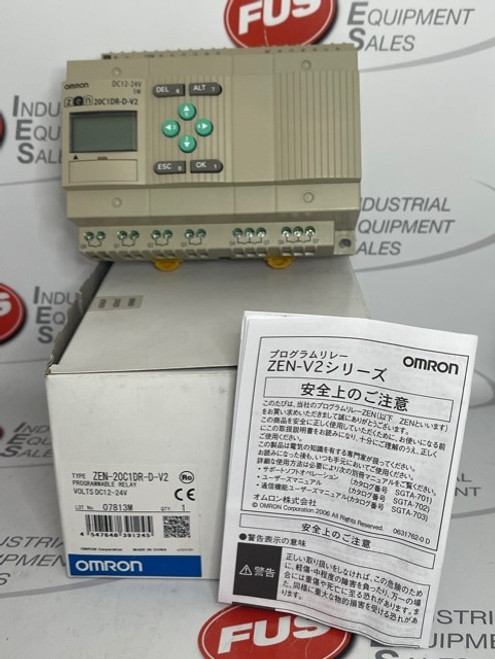Omron ZEN-20C1DR-D-V2 Programmable Relay - SOLD TO EU AUTOMATION
