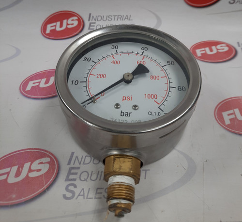 EMICS  36123-008 Pressure Gauge 0-1000PSI/BAR
