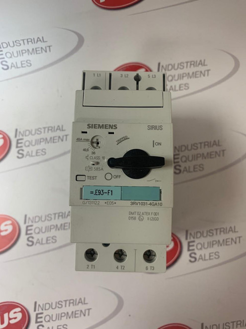 Siemens 3RV1031-4GA10 Circuit Breaker