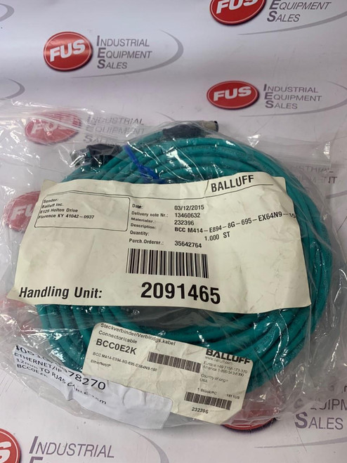 Balluff BCC M414-E894-8G-695-EX64N9-150 Connector Cable